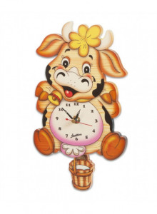 Wall clock, striped fish / Bartolucci