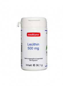 Lecithin, 500mg, 50 capsules / Medicura