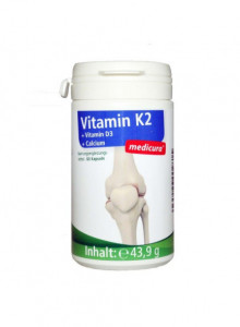 Vitamina K2 con vitamina D3 e calcio
