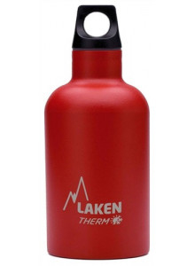 Stainless steel thermo bottle, red, 350ml / Laken
