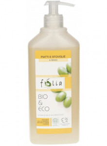 Dishwashing liquid with olive and lemon, 500ml / Folia