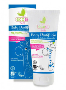 Baby toothpaste with vanilla, 75ml / Ecosi