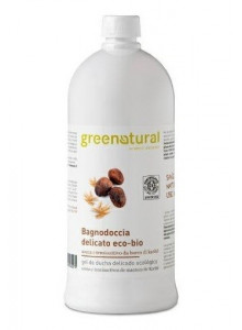 Shower gel with oat and she butter, 1l / GreeNatural