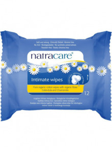 Intimate wipes, 12pcs / Natracare