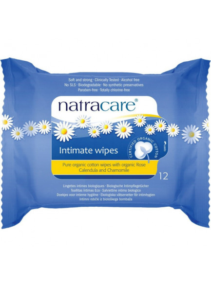 Intimate wipes, 12pcs / Natracare