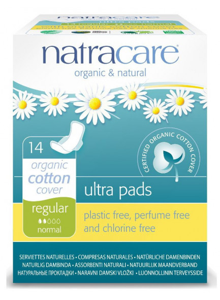 Ultra pads, regular, 14pcs / Natracare