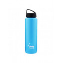 Wide mouth Stainless steel thermo bottle, light blue, 1l