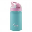 Wide Mouth Stainless Steel Thermo Bottle with Lockable Summit Sport Cap, Turquoise, 350ml