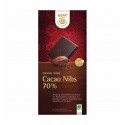 Cioccolato fondente 70% con fiocchi di cacao, 100g