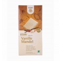 Cioccolato bianco vegetale con vaniglia e mandorle, 100g