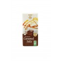 Milk chocolate with caramel crisp and salt, 40g