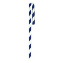 Paper Drinking Straws "Flex", Blue, 20pcs