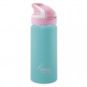 Wide Mouth Stainless Steel Thermo Bottle with Lockable Summit Sport Cap, Turquoise, 500ml