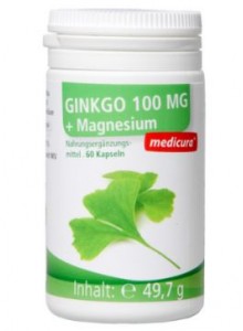 Ginkgo Biloba (100mg) magnesiumilla