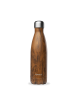 Insulated Stainless Steel Thermo Bottle, Wood Brown
