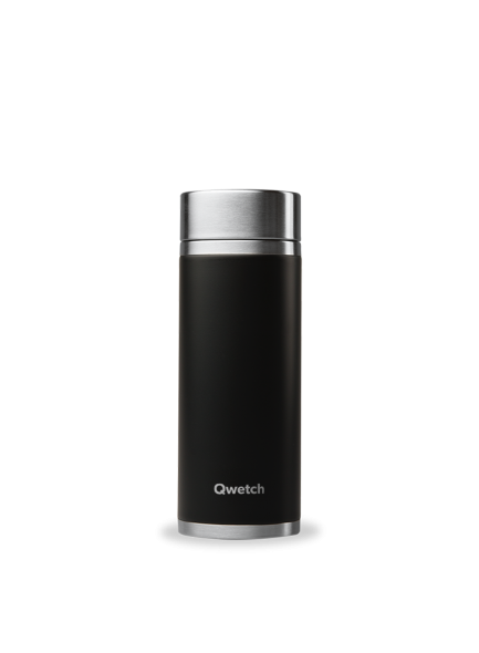 Insulated Stainless Steel Teamug, Black
