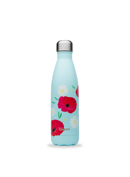 Insulated Stainless Steel Thermo Bottle, Coquelicot