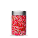 Insulated Stainless Steel Lunchbox, Red Flowers