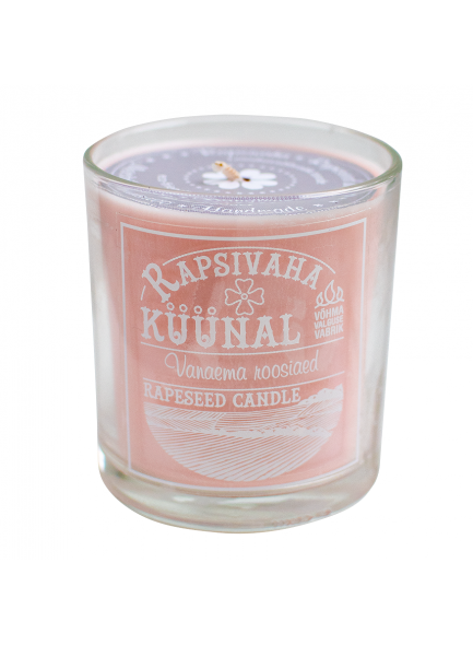 Rapeseed Aroma Candle "Granny´s Rose Garden"