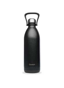 Insulated Stainless Steel Thermo Bottle with Handle, Black Rock