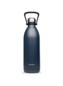 Insulated Stainless Steel Thermo Bottle with Handle, Blue Rock