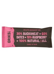 Raw Bar with Sprouted Buckwheat & Raspberry