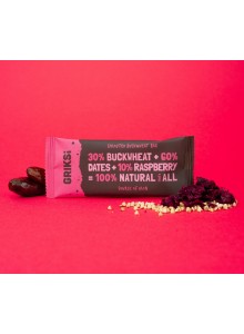 Raw Bar with Sprouted Buckwheat & Raspberry, 35g