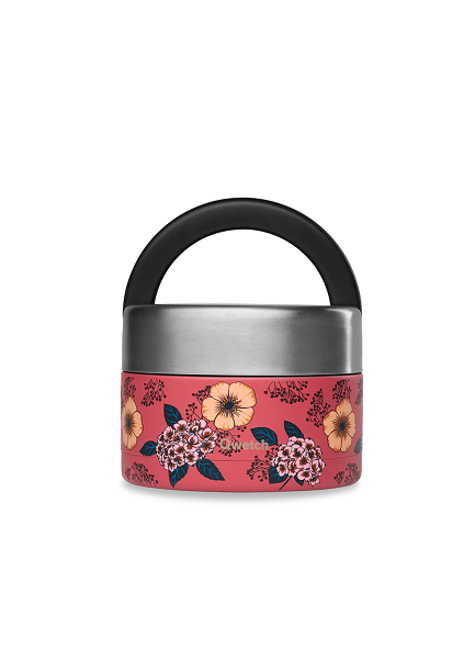 Insulated Stainless Steel Lunchbox with Handle, Anemones