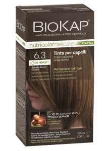 Biokap Nutricolor Delicato Rapid 6.3 / Dark Golden Blond Hair Dye