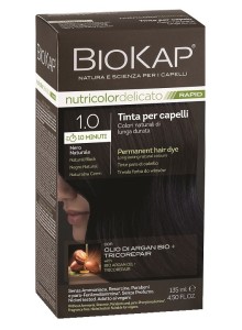Biokap Nutricolor Delicato Rapid 1.0 / Natural Black Hair Dye