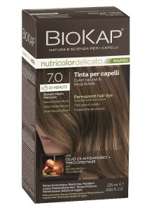 Biokap Nutricolor Delicato Rapid 7.0 / Natural Medium Blond Hair Dye