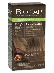 Biokap Nutricolor Delicato 8.03 / Natural Light Blond Hair Dye