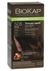 Biokap Nutricolor Delicato 5.05 / Chestnut Light Brown Hair Dye