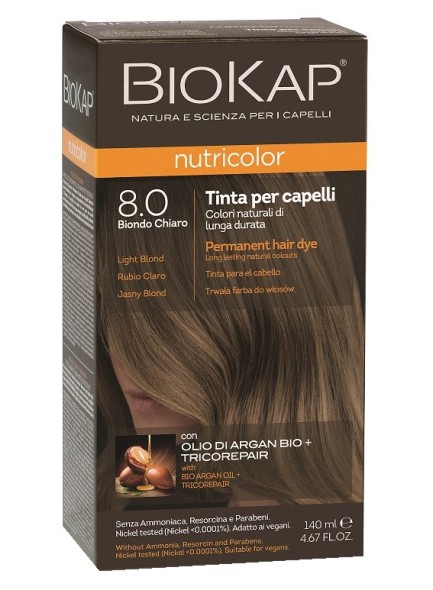 Biokap Nutricolor 8.0 / Light Blond Hair Dye
