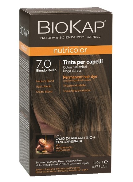 Biokap Nutricolor 7.0 / Medium Blond Hair Dye