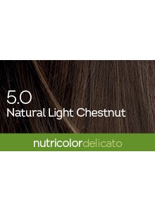 Biokap Nutricolor Delicato 5.0 / luonnollinen vaalea kastanja / kestoväri