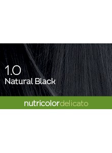 Краска для волос Biokap Nutricolor Delicato 1.0 / натуральный черный