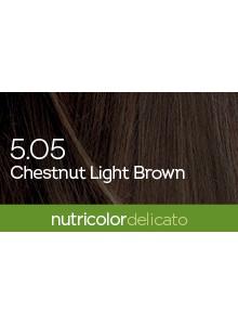 Biokap Nutricolor Delicato 5.05 / Chestnut Light Brown Hair Dye