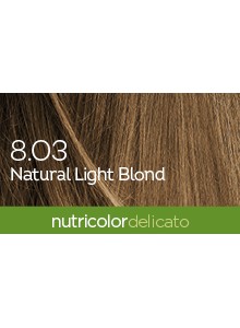 Biokap Nutricolor Delicato 8.03 / luonnollinen vaalea blondi / kestoväri