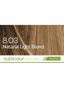 Biokap Nutricolor Delicato Rapid 8.03 / Natural Light Blond Hair Dye