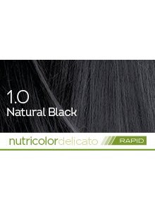 Biokap Nutricolor Delicato Rapid 1.0 / Natural Black Hair Dye