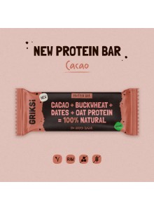 Raw Protein Bar with Sprouted Buckwheat & Cacao, 35g