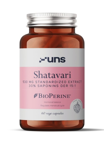 Shatavari ekstrakt (530mg) + Bioperiin