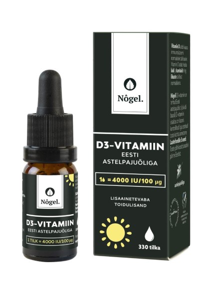D3-vitamiin (4000IU) astelpajuõliga