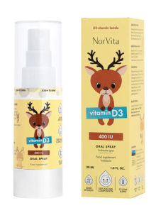 Vitamina D3 (400IU) spray orale per bambini Vitamina D3 (400IU) spray orale per bambini