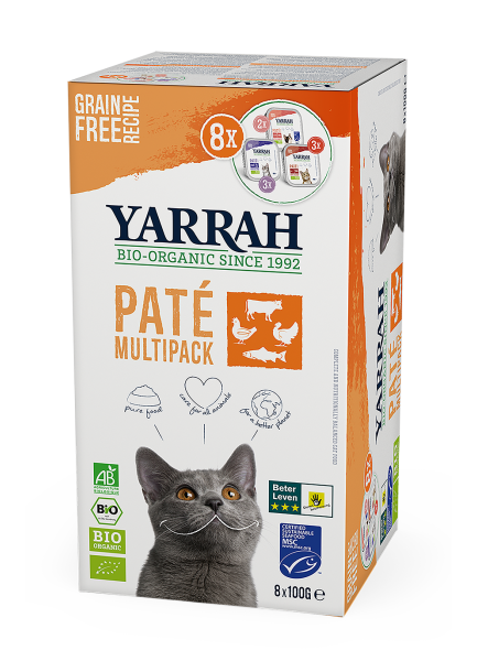 Grain Free Cat Food Paté in 3 Tastes
