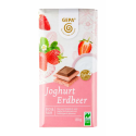 White Chocolate with Yogurt & Strawberries, 80g