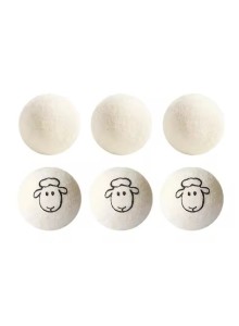 Wool Dryer Balls, Small, 6pcs