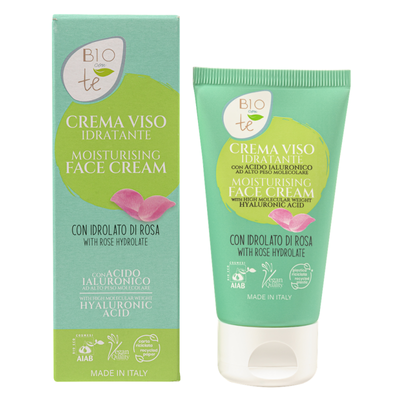 Moisturising Face Cream with Rose Hydrolate, 50ml
