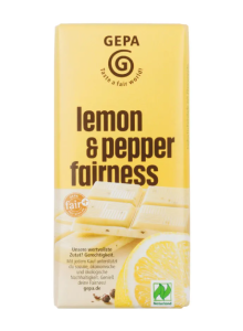 White Chocolate with Lemon & Pepper